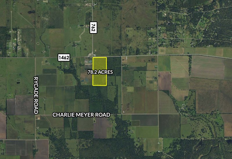 78 Acres Available in Needville 78 Acres FM 1462 and FM 762