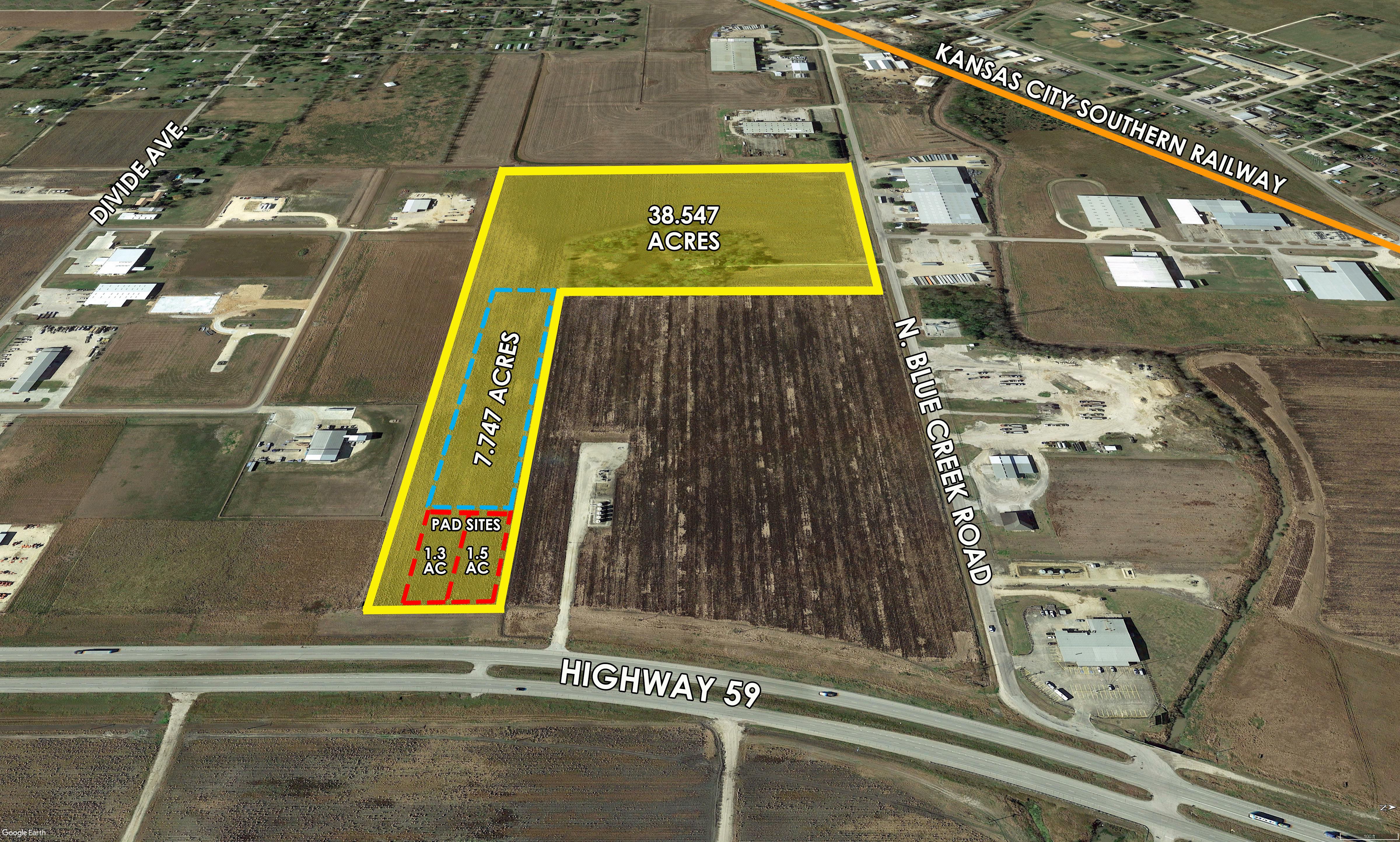 Pad Sites - 1 mile east of downtown El Campo